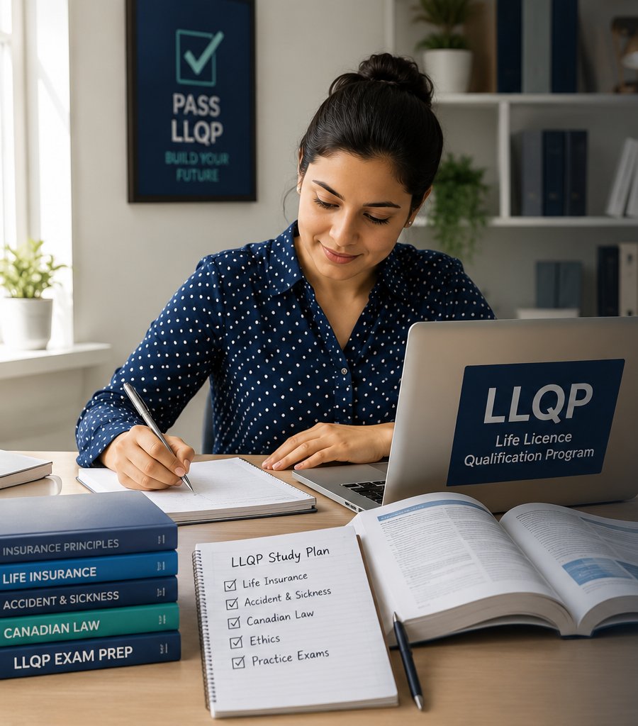 Studying LLQP chapter notes alongside the practice questions